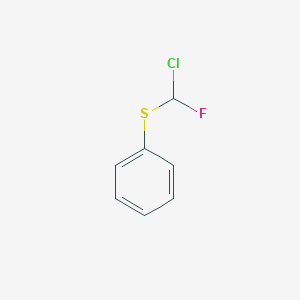 molecular formula C7H6ClFS B14286953 Benzene, [(chlorofluoromethyl)thio]- CAS No. 116109-54-7