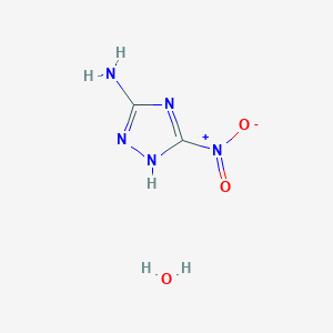 molecular formula C2H5N5O3 B14286963 5-nitro-1H-1,2,4-triazol-3-amine;hydrate CAS No. 137992-38-2