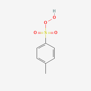 molecular formula C7H8O4S B14286975 4-Methylbenzene-1-sulfonoperoxoic acid CAS No. 139573-03-8