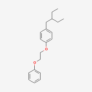 molecular formula C20H26O2 B14286991 Benzene,1-(2-ethylbutyl)-4-(2-phenoxyethoxy)- CAS No. 125796-89-6