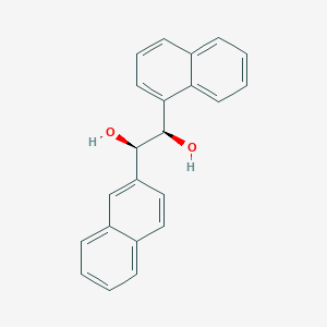 molecular formula C22H18O2 B142870 (1R,2R)-1-(1-Naphthyl)-2-(2-naphthyl)-1,2-ethanediol CAS No. 159333-30-9
