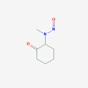 molecular formula C7H12N2O2 B14287012 N-Methyl-N-(2-oxocyclohexyl)nitrous amide CAS No. 116203-82-8
