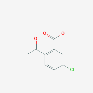molecular formula C10H9ClO3 B1428702 Methyl 2-acetyl-5-chlorobenzoate CAS No. 1210474-89-7