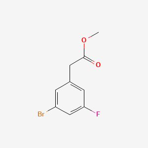 molecular formula C9H8BrFO2 B1428704 Methyl 2-(3-bromo-5-fluorophenyl)acetate CAS No. 937732-38-2