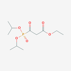 molecular formula C11H21O6P B14287042 Ethyl 3-{bis[(propan-2-yl)oxy]phosphoryl}-3-oxopropanoate CAS No. 113883-01-5