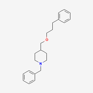 molecular formula C22H29NO B14287047 1-Benzyl-4-(3-phenylpropoxymethyl)piperidine CAS No. 138030-92-9