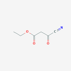 molecular formula C6H7NO3 B14287053 Ethyl 4-nitrilo-3-oxobutanoate CAS No. 120069-02-5