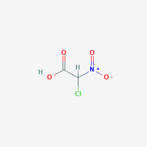 molecular formula C2H2ClNO4 B14287112 Chloro(nitro)acetic acid CAS No. 127580-76-1