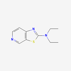 molecular formula C10H13N3S B14287146 N,N-diethyl[1,3]thiazolo[5,4-c]pyridin-2-amine CAS No. 114498-57-6