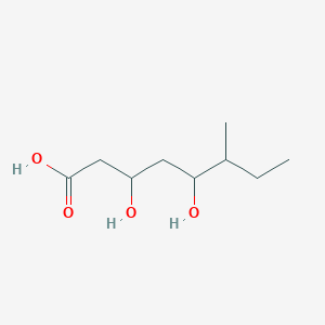 molecular formula C9H18O4 B14287163 3,5-Dihydroxy-6-methyloctanoic acid CAS No. 114454-40-9