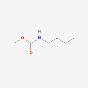 molecular formula C7H13NO2 B14287206 Methyl (3-methylbut-3-en-1-yl)carbamate CAS No. 117555-81-4
