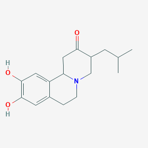 molecular formula C17H23NO3 B1428721 9,10-二羟基-3-异丁基-3,4,6,7-四氢-1H-吡啶并[2,1-a]异喹啉-2(11bH)-酮 CAS No. 89929-27-1