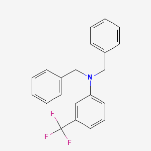 molecular formula C21H18F3N B14287218 N,N-Dibenzyl-3-(trifluoromethyl)aniline CAS No. 128532-40-1