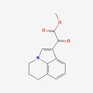 molecular formula C14H13NO3 B1428722 methyl 2-(5,6-dihydro-4H-pyrrolo[3,2,1-ij]quinolin-1-yl)-2-oxoacetate CAS No. 345264-02-0