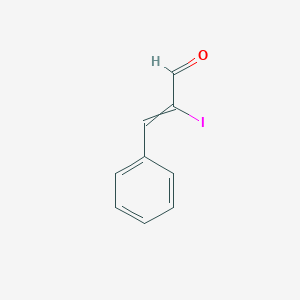 molecular formula C9H7IO B14287231 2-Iodo-3-phenylprop-2-enal CAS No. 116544-98-0