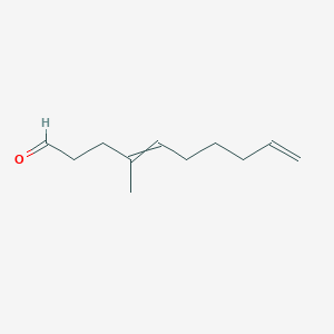 molecular formula C11H18O B14287252 4-Methyldeca-4,9-dienal CAS No. 137146-34-0