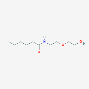 molecular formula C10H21NO3 B14287255 N-[2-(2-Hydroxyethoxy)ethyl]hexanamide CAS No. 118908-58-0