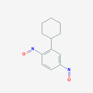 molecular formula C12H14N2O2 B14287303 2-Cyclohexyl-1,4-dinitrosobenzene CAS No. 118622-44-9