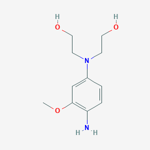 molecular formula C11H18N2O3 B1428731 Ethanol, 2,2'-[(4-amino-3-methoxyphenyl)imino]bis- CAS No. 165123-80-8