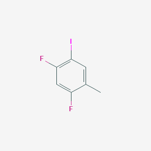 molecular formula C7H5F2I B1428732 1,5-二氟-2-碘-4-甲基苯 CAS No. 333447-42-0