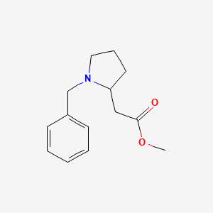molecular formula C14H19NO2 B14287367 Methyl (1-benzylpyrrolidin-2-yl)acetate CAS No. 118299-62-0