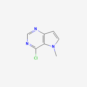 molecular formula C7H6ClN3 B1428737 4-Chloro-5-methyl-5H-pyrrolo[3,2-d]pyrimidine CAS No. 871024-38-3