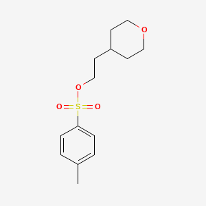 molecular formula C14H20O4S B1428740 2-(tetrahydro-2H-pyran-4-yl)ethyl 4-methylbenzenesulfonate CAS No. 959748-73-3