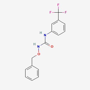 molecular formula C15H13F3N2O2 B14287409 N-(Benzyloxy)-N'-[3-(trifluoromethyl)phenyl]urea CAS No. 126938-43-0