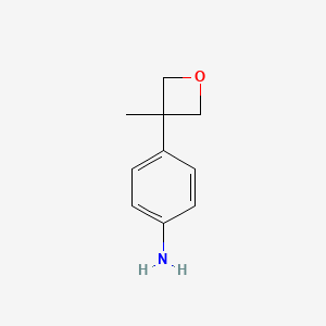 molecular formula C10H13NO B1428745 4-(3-Methyloxetan-3-yl)aniline CAS No. 1225380-12-0