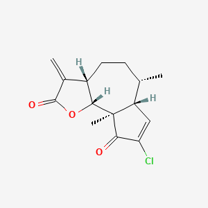 molecular formula C15H17ClO3 B14287465 Chloroambrosin CAS No. 126026-59-3