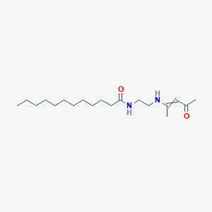 molecular formula C19H36N2O2 B14287469 N-{2-[(4-Oxopent-2-EN-2-YL)amino]ethyl}dodecanamide CAS No. 116584-30-6