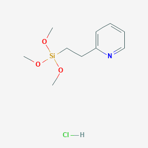 molecular formula C10H18ClNO3Si B14287483 Trimethoxy(2-pyridin-2-ylethyl)silane;hydrochloride CAS No. 116311-95-6
