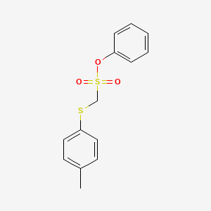 molecular formula C14H14O3S2 B14287512 Phenyl [(4-methylphenyl)sulfanyl]methanesulfonate CAS No. 138373-08-7