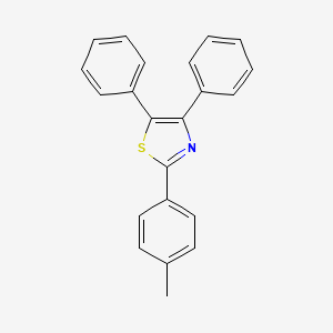 molecular formula C22H17NS B14287536 4,5-Diphenyl-2-(p-tolyl)thiazole 