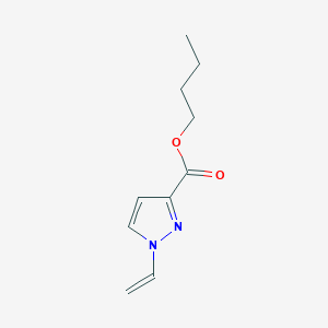 molecular formula C10H14N2O2 B14287538 Butyl 1-ethenyl-1H-pyrazole-3-carboxylate CAS No. 122609-03-4