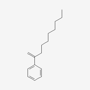 molecular formula C16H24 B14287542 Benzene, (1-methylenenonyl)- CAS No. 115045-59-5