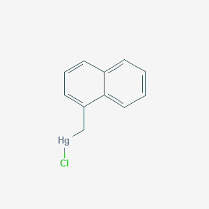 molecular formula C11H9ClHg B14287579 Chloro[(naphthalen-1-yl)methyl]mercury CAS No. 141305-31-9