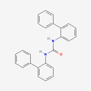 molecular formula C25H20N2O B14287591 1,3-Di([1,1'-biphenyl]-2-yl)urea 