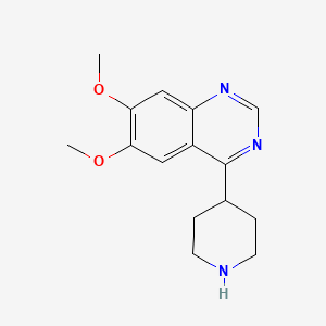 molecular formula C15H19N3O2 B1428765 6,7-Dimethoxy-4-(piperidin-4-yl)quinazoline CAS No. 916730-87-5