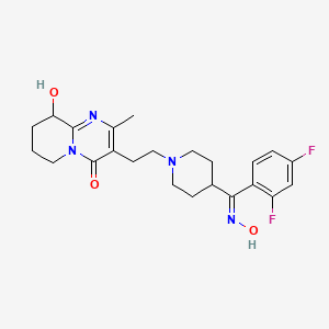 3-(2-(4-((2,4-Difluorophenyl)(hydroxyimino)methyl)piperidin-1-yl)ethyl)-9-hydroxy-2-methyl-6,7,8,9-tetrahydro-4H-pyrido[1,2-a]pyrimidin-4-one