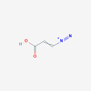 molecular formula C3H3N2O2+ B14287668 2-Carboxyethene-1-diazonium CAS No. 137433-93-3