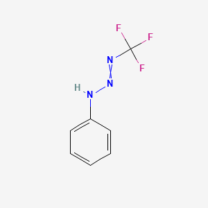 molecular formula C7H6F3N3 B14287676 3-Phenyl-1-(trifluoromethyl)triaz-1-ene CAS No. 114310-96-2
