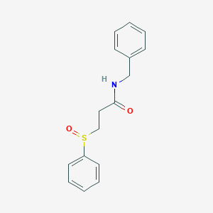 molecular formula C16H17NO2S B14287686 3-(Benzenesulfinyl)-N-benzylpropanamide CAS No. 125606-49-7