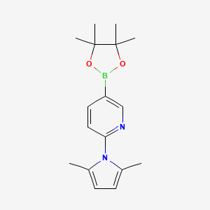 2-(2,5-dimethyl-1H-pyrrol-1-yl)-5-(4,4,5,5-tetramethyl-1,3,2-dioxaborolan-2-yl)pyridine