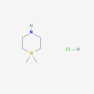 4,4-Dimethyl-1,4-azasilinane hydrochloride