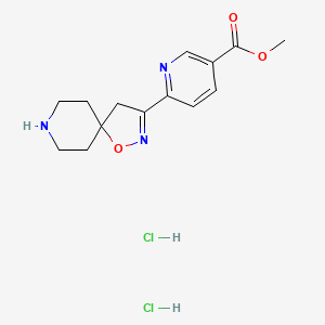 Methyl 6-(1-oxa-2,8-diazaspiro[4.5]dec-2-en-3-yl)nicotinate dihydrochloride