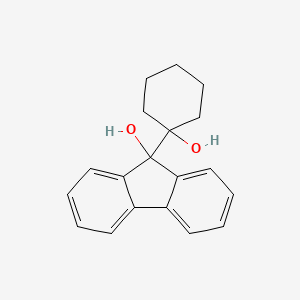 molecular formula C19H20O2 B14287793 9-(1-Hydroxycyclohexyl)-9H-fluoren-9-OL CAS No. 117959-47-4