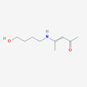molecular formula C9H17NO2 B14287807 4-[(4-Hydroxybutyl)amino]pent-3-en-2-one CAS No. 113946-52-4