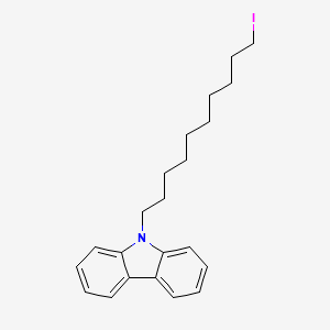 molecular formula C22H28IN B14287811 9-(10-Iododecyl)-9H-carbazole CAS No. 139377-81-4