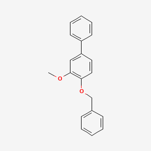 molecular formula C20H18O2 B14287872 1,1'-Biphenyl, 3-methoxy-4-(phenylmethoxy)- CAS No. 125101-83-9